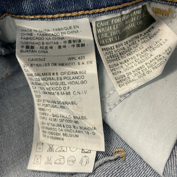 Vintage Levi’s button down modest denim long skirt size 28 - Picture 11 of 11